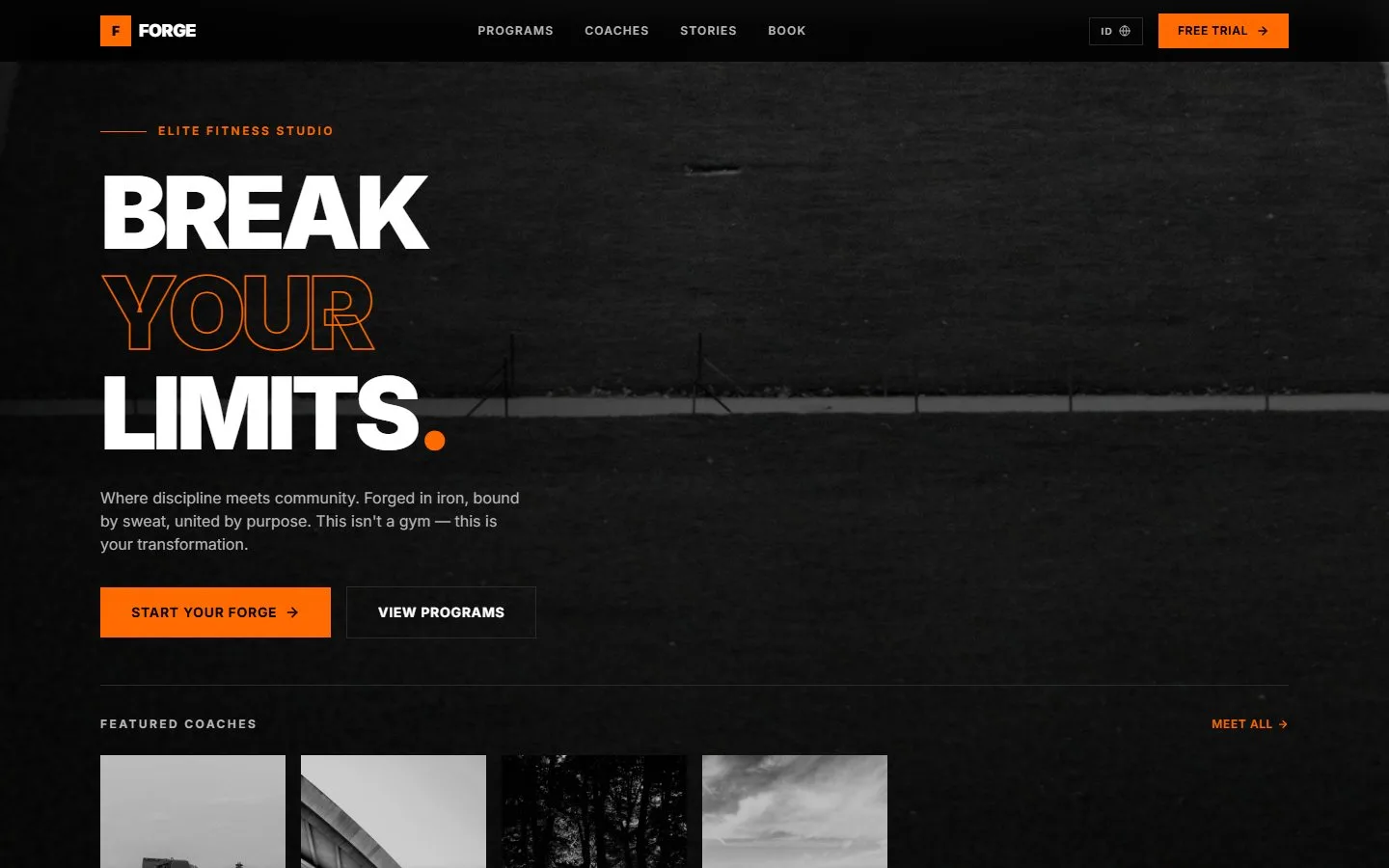 FORGE - Elite Fitness Studio Template