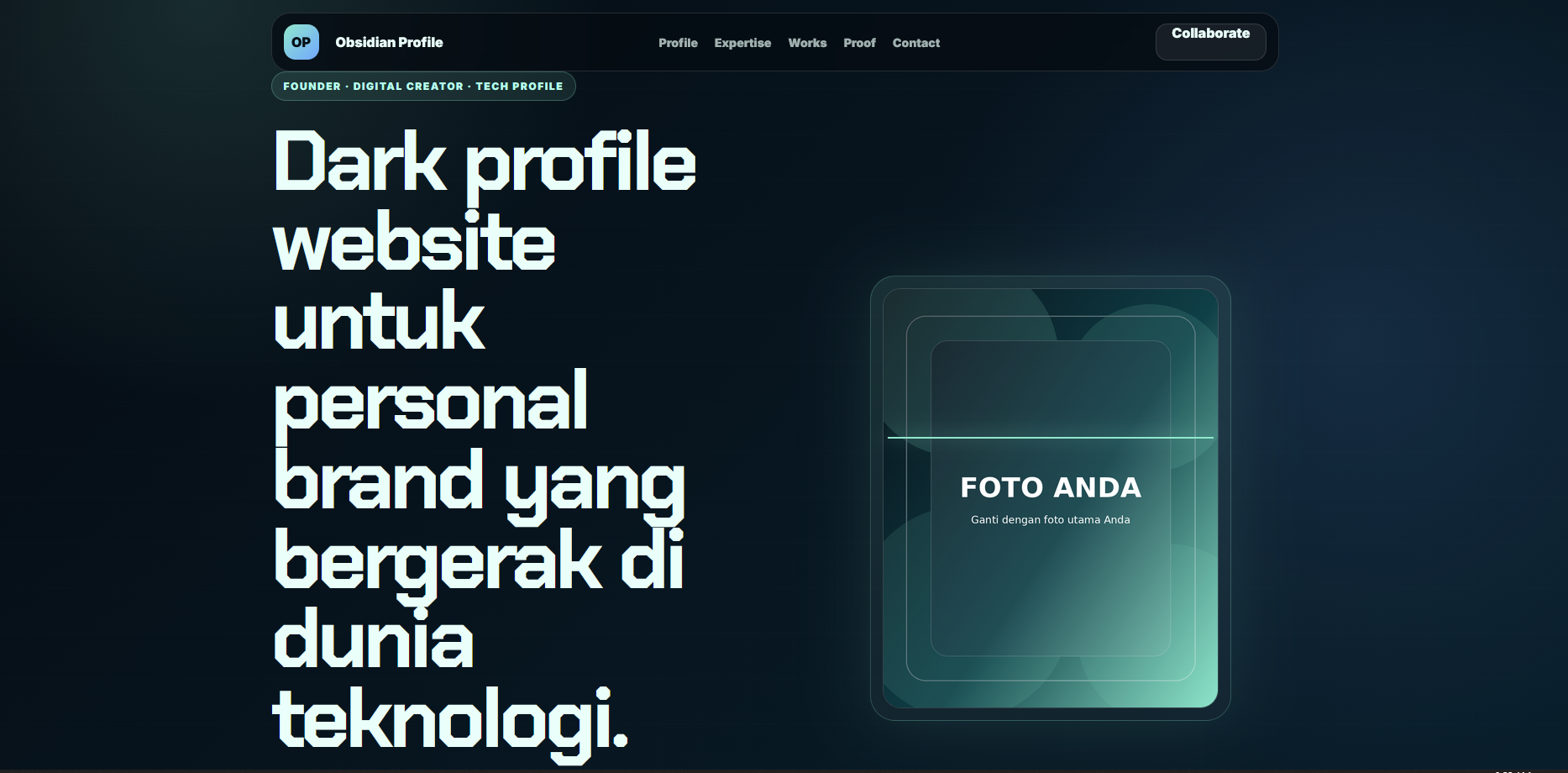 Obsidian Profile